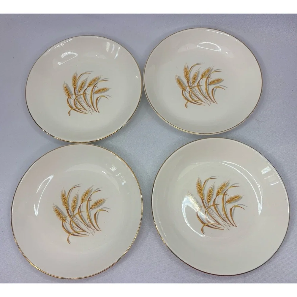 Homer Laughlin Golden Wheat 22K Gold Trim 7 1/4